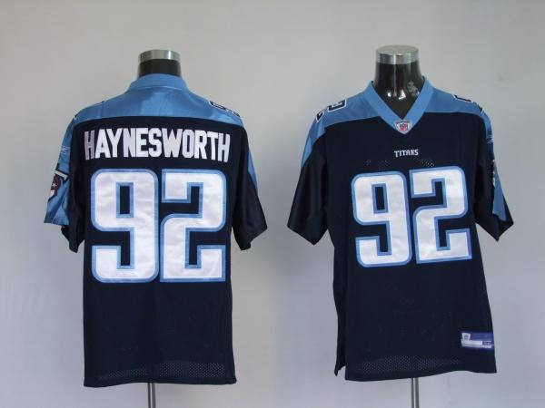 Jerseys Factory Cheap Titans #92 Albert Haynesworth Dark Blue St