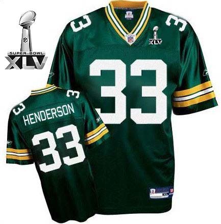 Jerseys Factory Cheap Packers #33 William Henderson Green Super