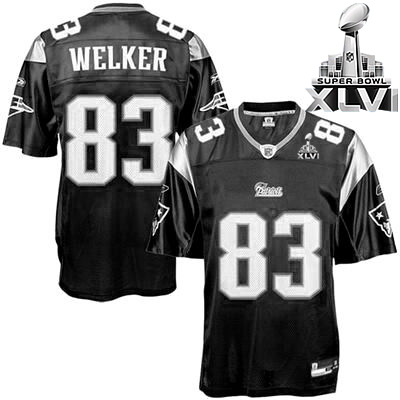 Jerseys Factory Cheap Patriots #83 Wes Welker Black Shadow Super