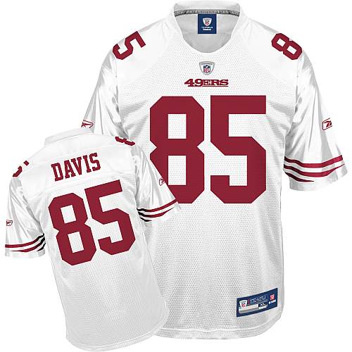 Jerseys Factory Cheap The 49ers Vernon Davis #85 Stitched White