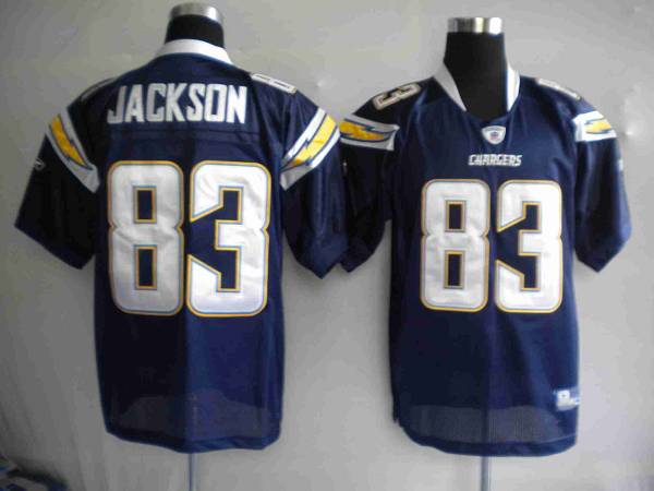 Jerseys Factory Cheap Chargers Vincent Jackson #83 Stitched Dark