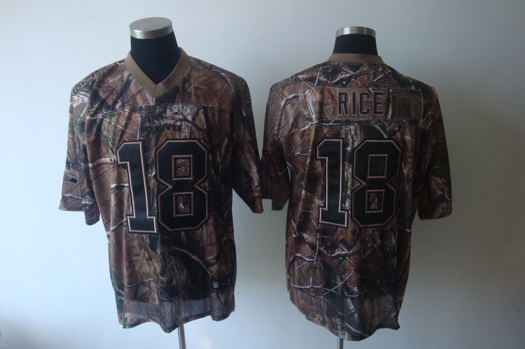 Jerseys Factory Cheap Seahawks #18 Sidney Rice Camouflage Realtr