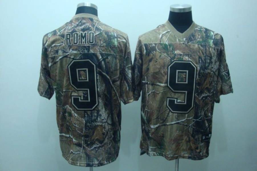 Jerseys Factory Cheap Cowboys #9 Tony Romo Camouflage Realtree S