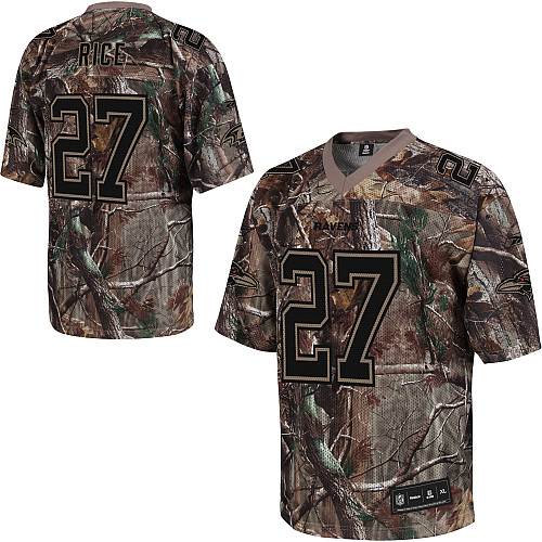 Jerseys Factory Cheap Ravens #27 Ray Rice Camouflage Realtree St