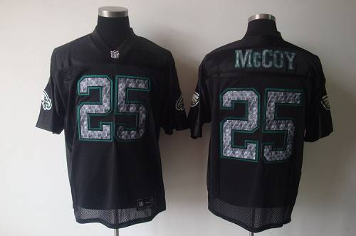 Jerseys Factory Cheap Sideline Black United Eagles #25 LeSean Mc