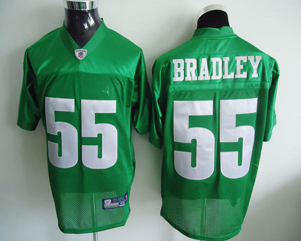 Jerseys Factory Cheap Eagles #55 Stewart Bradley Light Green 196