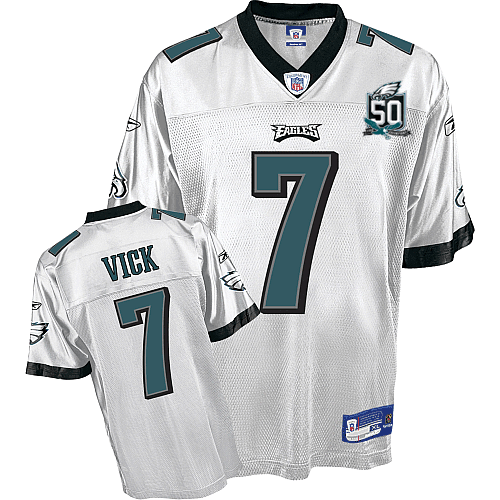 Jerseys Factory Cheap Eagles Michael Vick #7 White Stitched Team