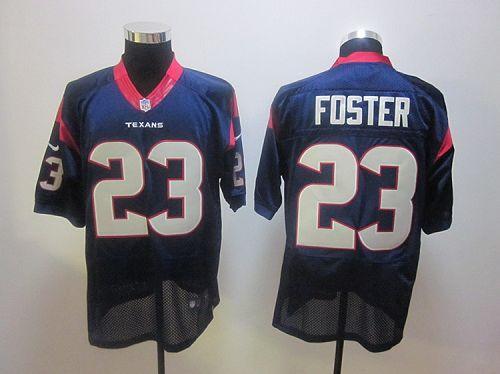 Jerseys Factory Cheap Nike Texans #23 Arian Foster Blue Stitched