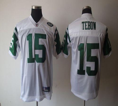 Jerseys Factory Cheap Jets #15 Tim Tebow White Stitched NFL Jers