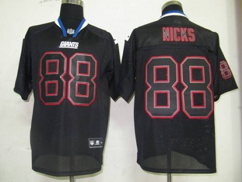 Jerseys Factory Cheap Giants #88 Hakeem Nicks Lights Out Black S