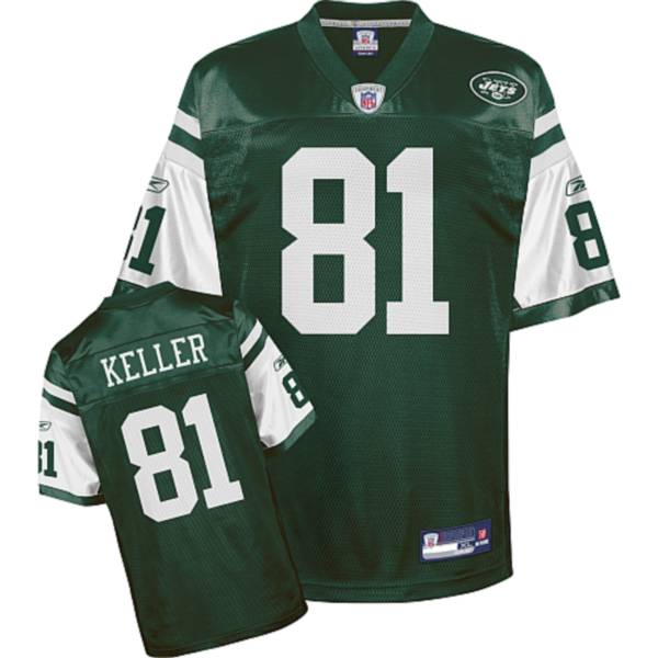 Jerseys Factory Cheap Jets #81 Dustin Keller Stitched Green NFL