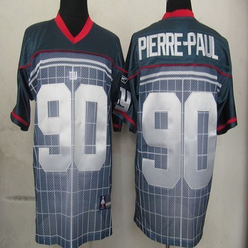 Jerseys Factory Cheap Giants #90 Jason Pierre-Paul Grey Stitched