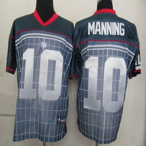 Jerseys Factory Cheap Giants #10 Eli Manning Grey Stitched NFL J
