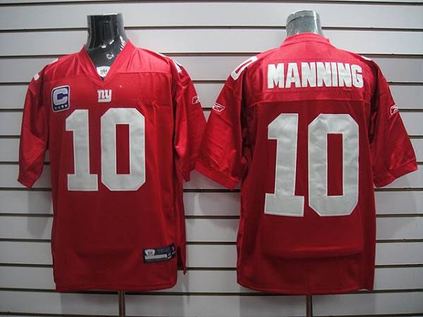 Jerseys Factory Cheap Giants Eli Manning #10 Stitched Red NFL Je