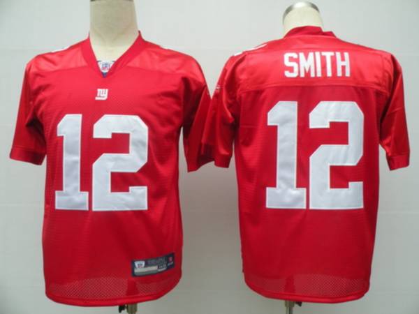 Jerseys Factory Cheap Giants #12 Steve Smith Red Stitched NFL Je