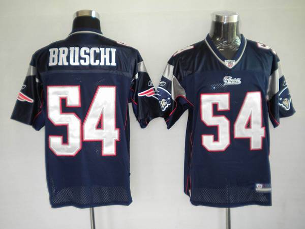 Jerseys Factory Cheap Patriots #54 Tedy Bruschi Dark Blue Stitch