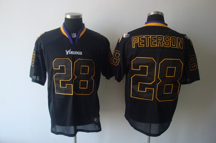 Jerseys Factory Cheap Vikings #28 Adrian Peterson Lights Out Bla