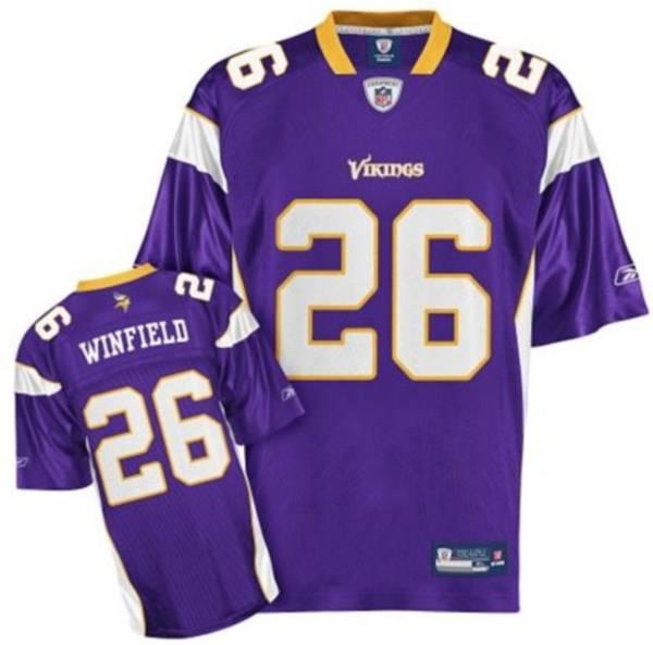 Jerseys Factory Cheap Vikings #26 Antoine Winfield Purple Stitch