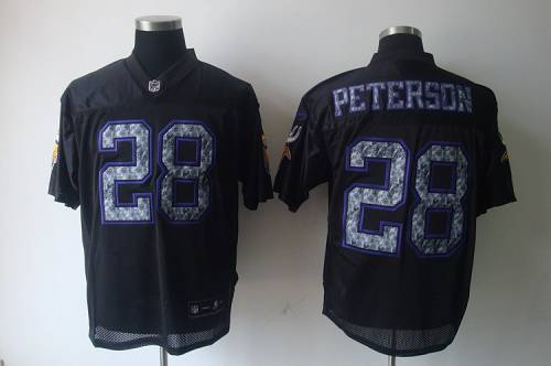 Jerseys Factory Cheap Sideline Black United Vikings #28 Adrian P