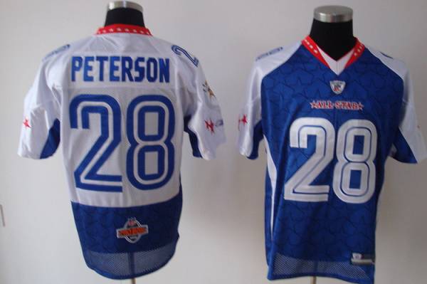 Jerseys Factory Cheap Vikings #28 Adrian Peterson 2010 Probowl B