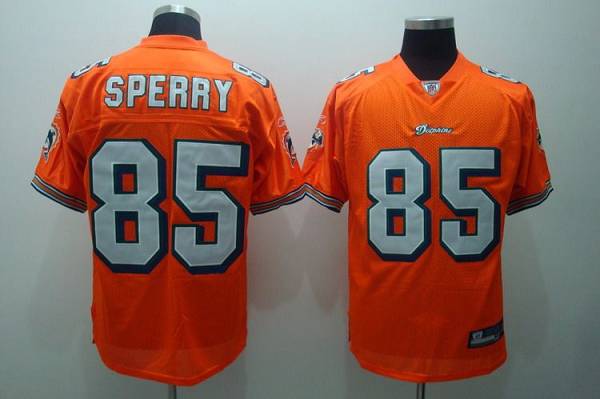 Jerseys Factory Cheap Dolphins #85 Kory Sperry Orange Stitched N