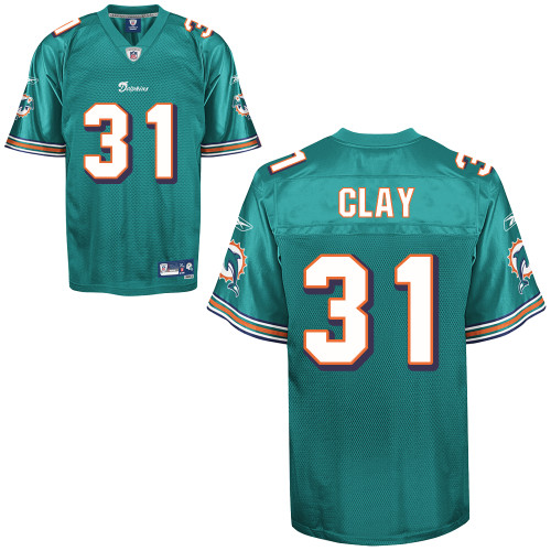 Jerseys Factory Cheap Dolphins #31 Charles Clay Green Stitched N