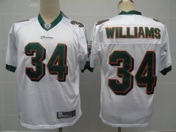 Jerseys Factory Cheap Dolphins #34 Ricky Williams White Stitched