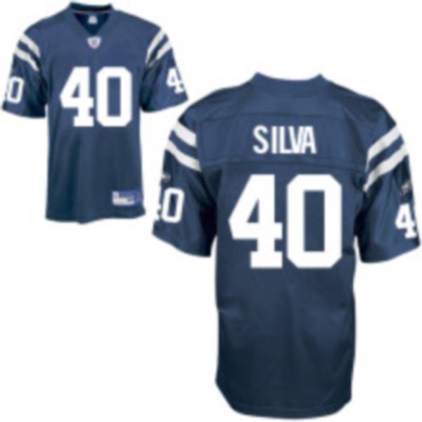 Jerseys Factory Cheap Colts #40 Jamie Silva Blue Stitched NFL Je