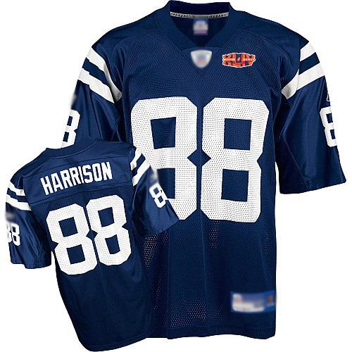 Jerseys Factory Cheap Colts #88 Marvin Harrison Blue With Super