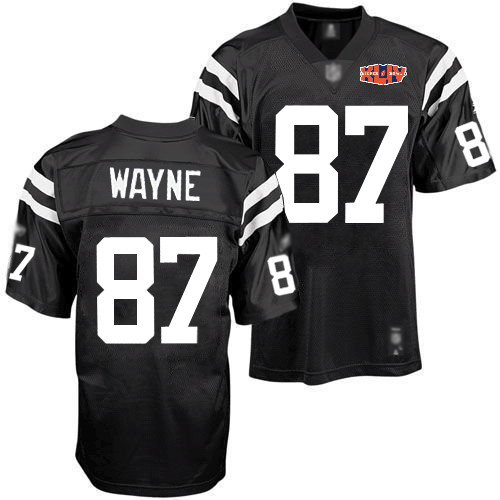 Jerseys Factory Cheap Colts #87 Reggie Wayne Black Shadow With S