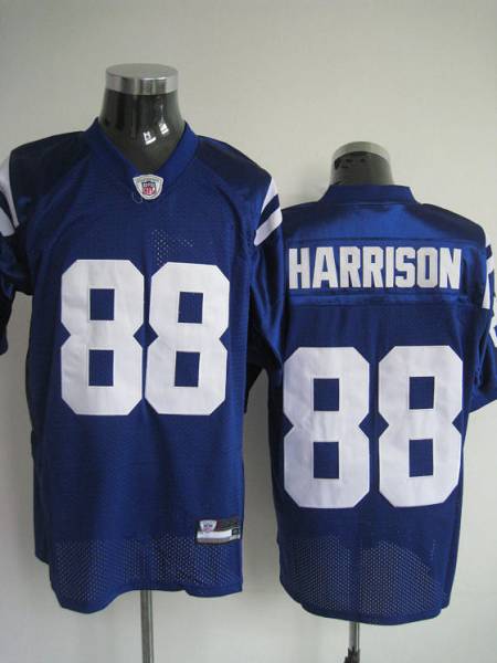Jerseys Factory Cheap Colts #88 Marvin Harrison Blue Stitched NF