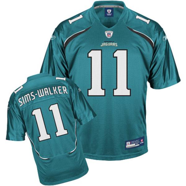 Jerseys Factory Cheap Jaguars Mike Sims-Walker #11 Green Stitche