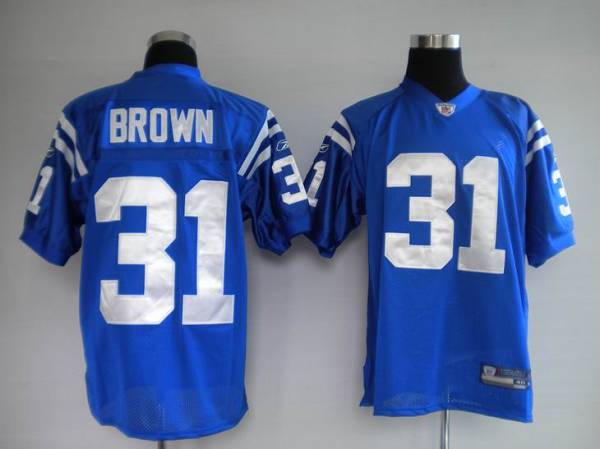 Jerseys Factory Cheap Colts #31 Donald Brown Blue Stitched NFL J