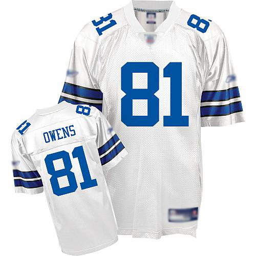 Jerseys Factory Cheap Cowboys #81 Terrel Owens White Stitched NF
