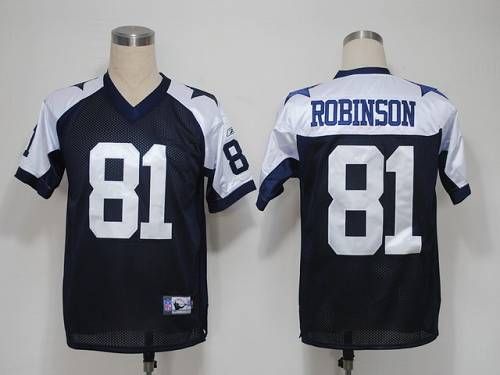 Jerseys Factory Cheap Cowboys #81 Laurent Robinson Blue Thanksgi