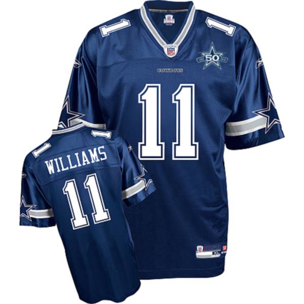 Jerseys Factory Cheap Cowboys #11 Roy Williams Blue Team 50TH An