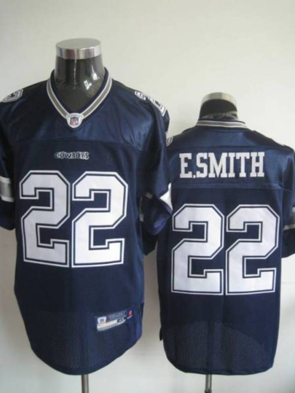 Jerseys Factory Cheap Cowboys #22 Emmitt Smith Blue Stitched NFL