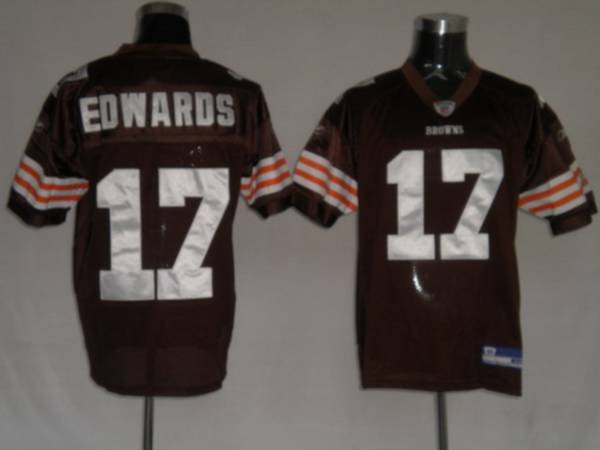 Jerseys Factory Cheap Browns #17 Braylon Edwards Brown Stitched