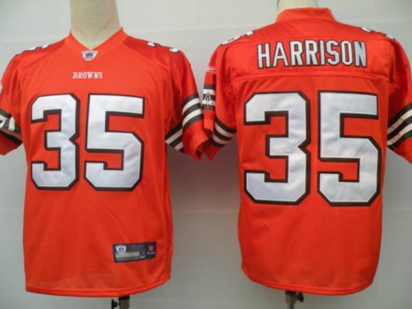 Jerseys Factory Cheap Browns #35 Jerome Harrison Orange Stitched
