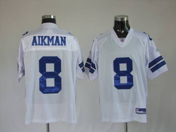 Jerseys Factory Cheap Cowboys #8 Troy Aikman White Stitched NFL