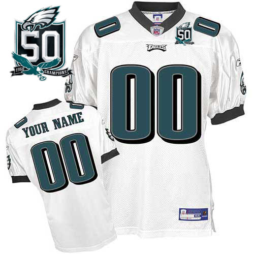 Jerseys Factory Cheap Eagles Personalized Authentic White With 5