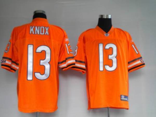 Jerseys Factory Cheap Bears #13 Johnny Knox Orange Stitched NFL