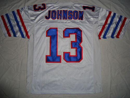 Jerseys Factory Cheap Bills #13 Steve Johnson White Stitched NFL
