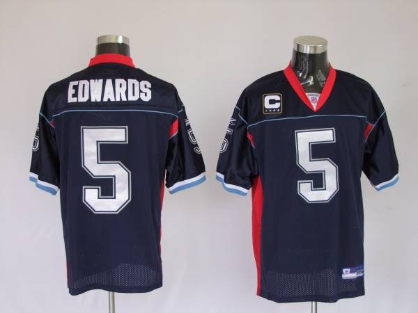 Jerseys Factory Cheap Bills #5 Trent Edwards Dark Blue Stitched