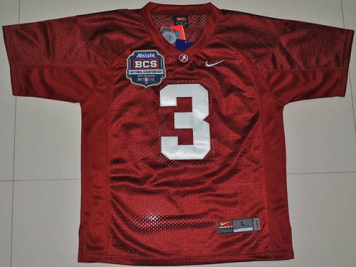 Jerseys Factory Cheap Crimson Tide #3 Trent Richardson Red 2012