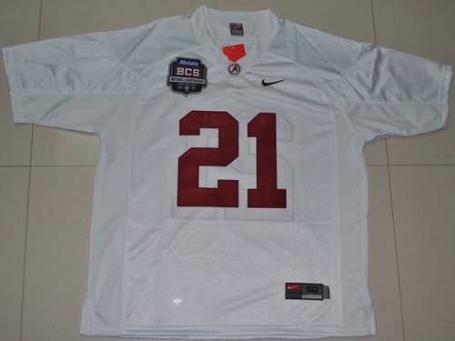 Jerseys Factory Cheap Crimson Tide #21 Dre Kirkpatrick White 201