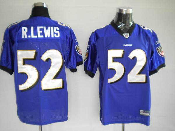 Jerseys Factory Cheap Ravens #52 Ray Lewis Purple Stitched NFL J