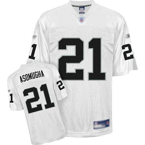 Jerseys Factory Cheap Raiders #21 Nnamdi Asomugha White Stitched
