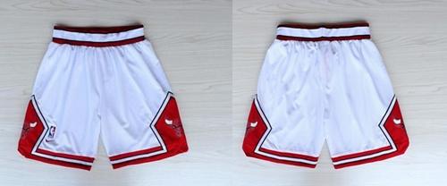 Jerseys Factory Cheap Nike Chicago Bulls White NBA Shorts