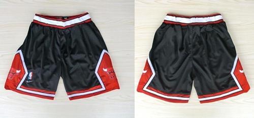 Jerseys Factory Cheap Nike Chicago Bulls Black NBA Shorts